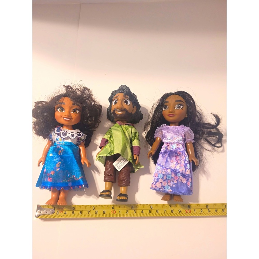 Disney Encanto Mirabel Bruno Isabela 6" Fashion Doll Lot 3 w/ Removable Outfits